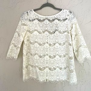 TRF by Zara Collection - lace blouse - romantic look - size L